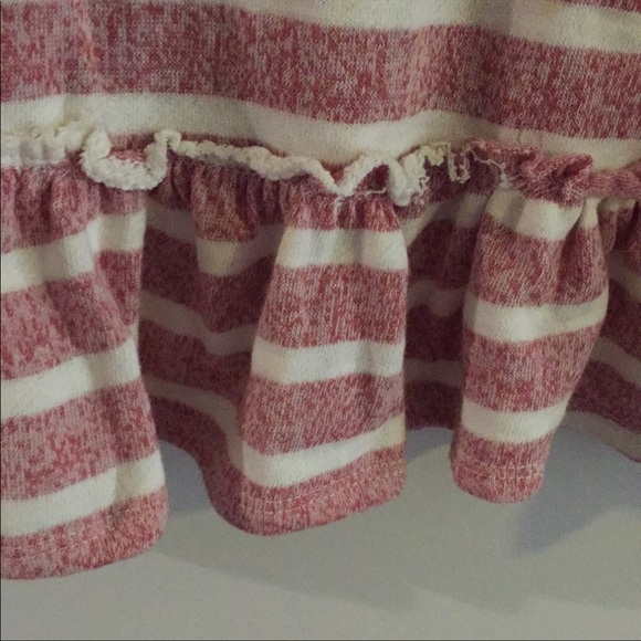 Striped Sweater with Ruffle Bottom - Picture 4 of 4